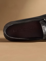 Russell & Bromley Black Apley Moccasin Loafers - Image 5 of 7