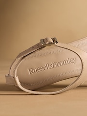 Russell & Bromley Neutral Edgebold T-Bar Heeled Sandals - Image 5 of 7