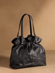Russell & Bromley Black Jessie Shoulder Ruched Bag - Image 2 of 6