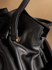 Russell & Bromley Black Jessie Shoulder Ruched Bag - Image 5 of 6