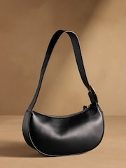 කළු - Russell & Bromley Sutton Small Oval Shoulder Bag - 5න් 2 වන රූපය