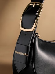 කළු - Russell & Bromley Sutton Small Oval Shoulder Bag - 5න් 4 වන රූපය