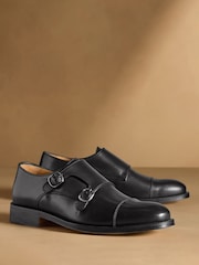 Russell & Bromley Barton Monk Double Buckle Shoes - Image 1 de 7