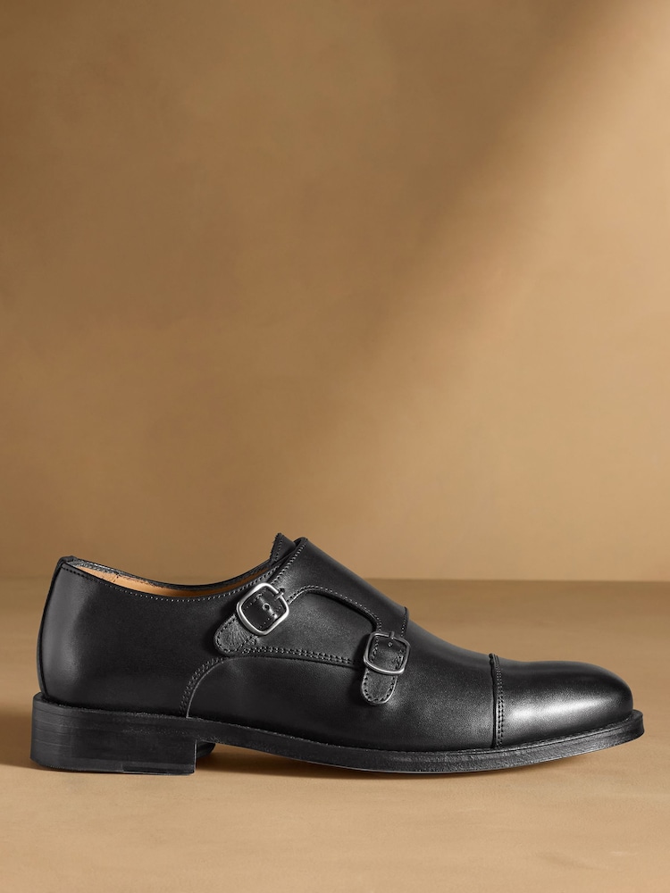 Russell & Bromley Barton Monk Double Buckle Shoes - Image 2 de 7