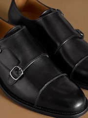 Russell & Bromley Barton Monk Double Buckle Shoes - Image 4 de 7