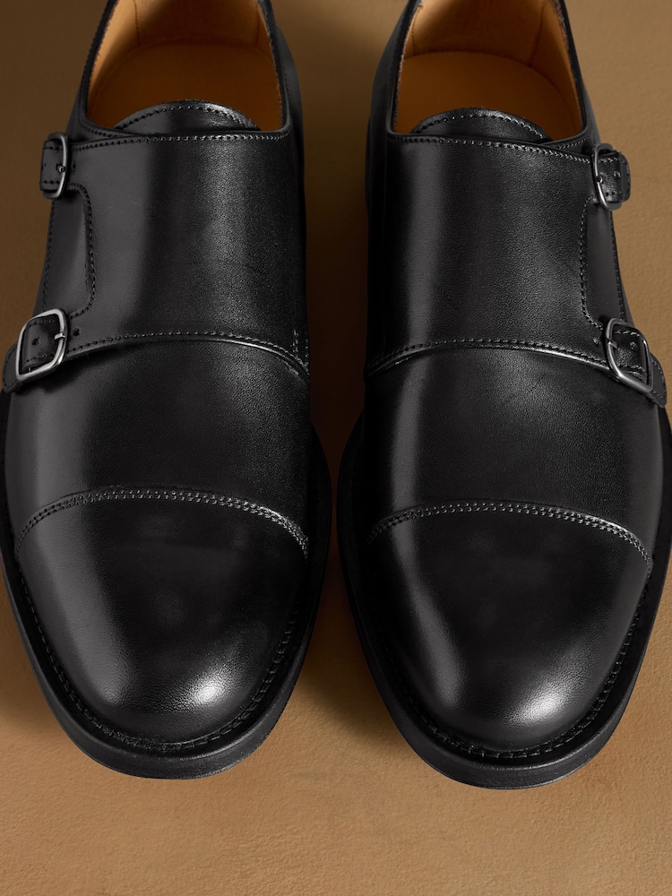 Russell & Bromley Barton Monk Double Buckle Shoes - Image 7 de 7