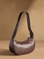 දුඹුරු - Russell & Bromley Sutton Small Oval Shoulder Bag - 5න් 2 වන රූපය
