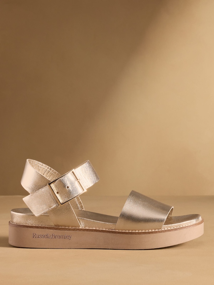 Gold - Russell & Bromley Boston Flatform Sandals - Bild 2 von 7