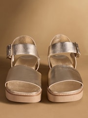 Gold - Russell & Bromley Boston Flatform Sandals - Bild 3 von 7