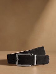 Russell & Bromley Black Suede Tango Classic Buckle Belt - Image 1 of 4