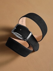 Russell & Bromley Black Suede Tango Classic Buckle Belt - Image 2 of 4
