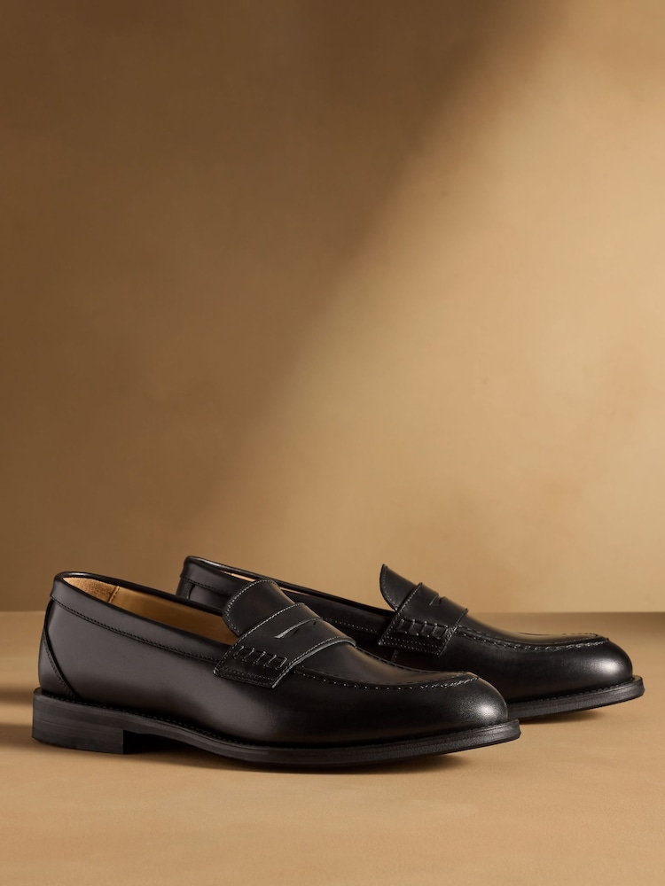 Russell & Bromley Black Derwent Saddle Loafers - Image 1 of 7