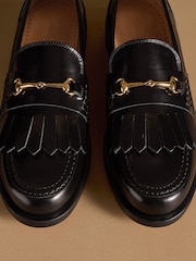 Russell & Bromley Black Dalston Fringe Loafers - Image 7 of 7