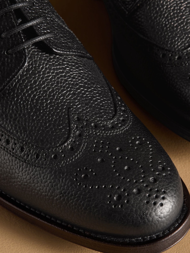 Negru - Russell & Bromley Barton Brogue Shoes - Imaginea 7 din 7