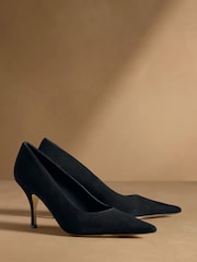 Russell & Bromley Black Hillcliffe High Heeled Courts - Image 1 of 7