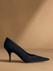 Russell & Bromley Black Hillcliffe High Heeled Courts - Image 2 of 7