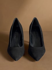 Russell & Bromley Black Hillcliffe High Heeled Courts - Image 3 of 7