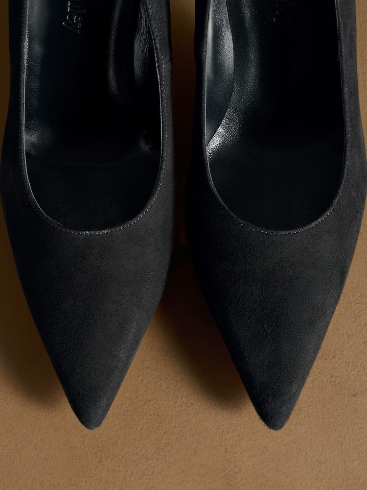 Russell & Bromley Black Hillcliffe High Heeled Courts - Image 7 of 7