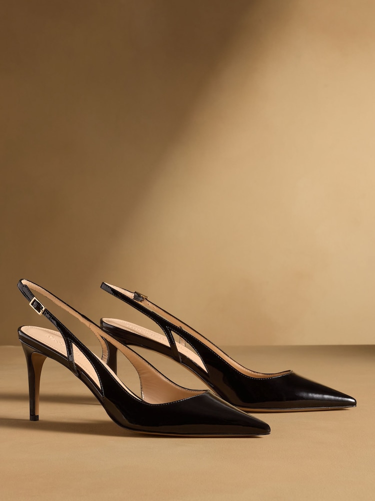 Negro - Russell & Bromley Liney Cutout Slingback Heels - Imagen 1 de 7 Negro - Russell & Bromley Liney Cutout Slingback Heels - Imagen 1 de 7