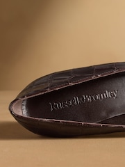 Russell & Bromley Brown Marley Heeled Snaffle Courts - Image 10 of 12