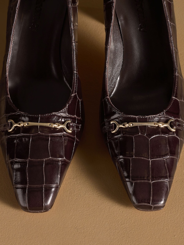 Russell & Bromley Brown Marley Heeled Snaffle Courts - Image 12 of 12 Russell & Bromley Brown Marley Heeled Snaffle Courts - Image 12 of 12