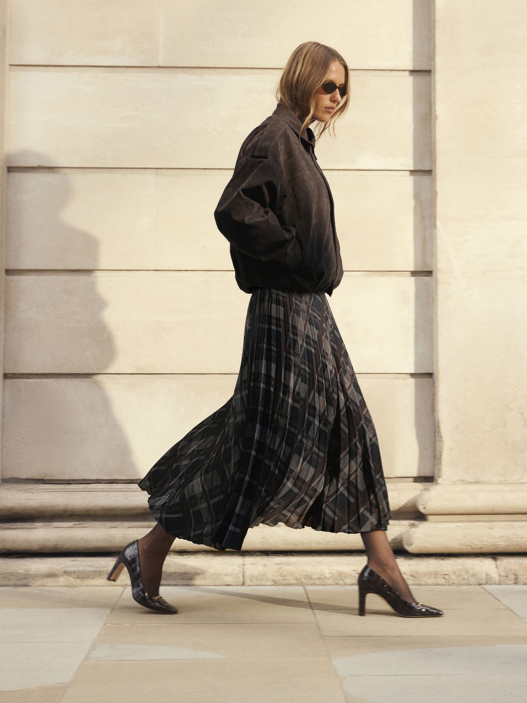 Buy Russell & Bromley Brown Marley Heeled Snaffle Courts from Next USA