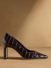 Russell & Bromley Brown Marley Heeled Snaffle Courts - Image 2 of 7