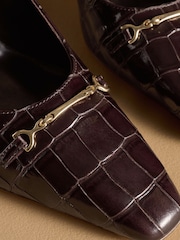 Russell & Bromley Brown Marley Heeled Snaffle Courts - Image 9 of 12