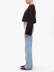 LOAVIES Blue The Straight Fit Ruffle Jeans - Image 2 of 3