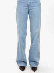 LOAVIES Blue The Straight Fit Ruffle Jeans - Image 3 of 3