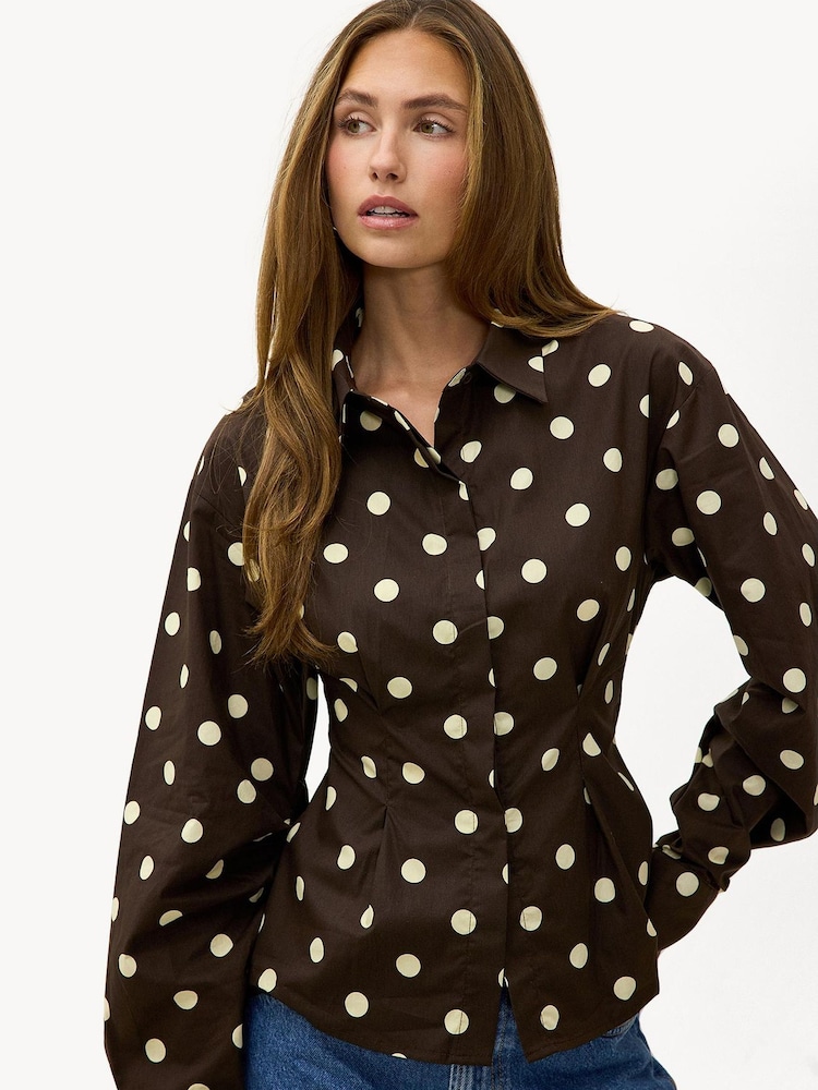 LOAVIES Brown A Spark That Never Fades Blouse - Image 1 of 5