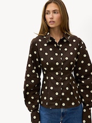 LOAVIES Brown A Spark That Never Fades Blouse - Image 3 of 5