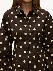 LOAVIES Brown A Spark That Never Fades Blouse - Image 4 of 5