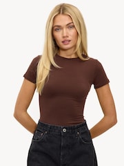 LOAVIES Brown Rustic Twilight Top - Image 1 of 5