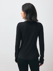 Black Long Sleeve Thermal Base Layer  Tops 2 Pack - Image 4 of 9