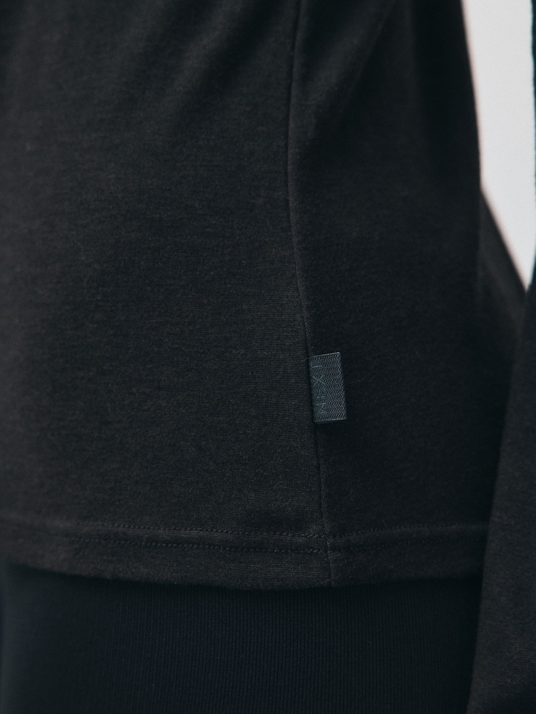 Black Long Sleeve Thermal Base Layer Tops 2 Pack - Image 9 of 9 Black Long Sleeve Thermal Base Layer Tops 2 Pack - Image 9 of 9