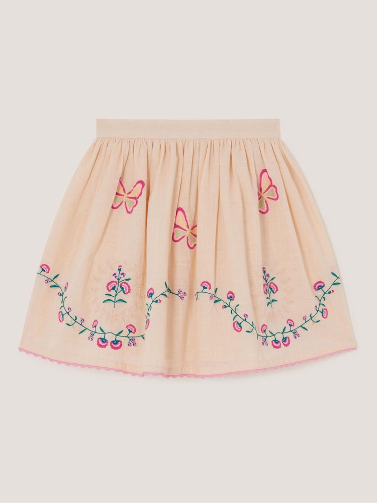 Monsoon Butterfly & Floral Embroidered Skirt - Image 1 of 3 Monsoon Butterfly & Floral Embroidered Skirt - Image 1 of 3