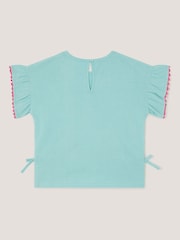 Monsoon Green Tina Tropical Toucan Embellished T-Shirt - Image 2 of 3