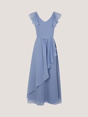 Monsoon Blue Indi Tie-Back Prom Dress - Image 1 of 3
