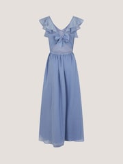 Monsoon Blue Indi Tie-Back Prom Dress - Image 4 of 5