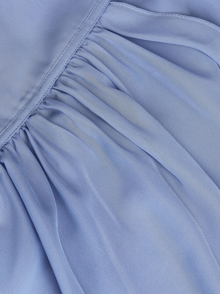 Monsoon Blue Indi Tie-Back Prom Dress - Image 5 of 5 Monsoon Blue Indi Tie-Back Prom Dress - Image 5 of 5