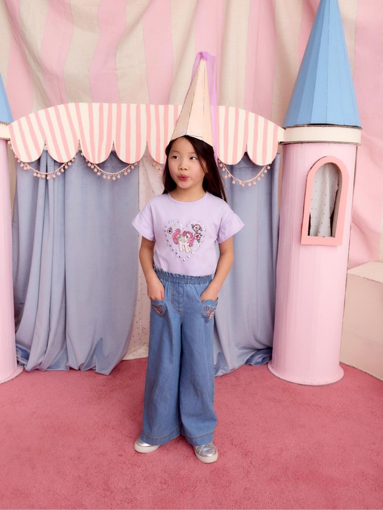Monsoon Blue My Little Pony Chambray Trousers - Image 1 of 5