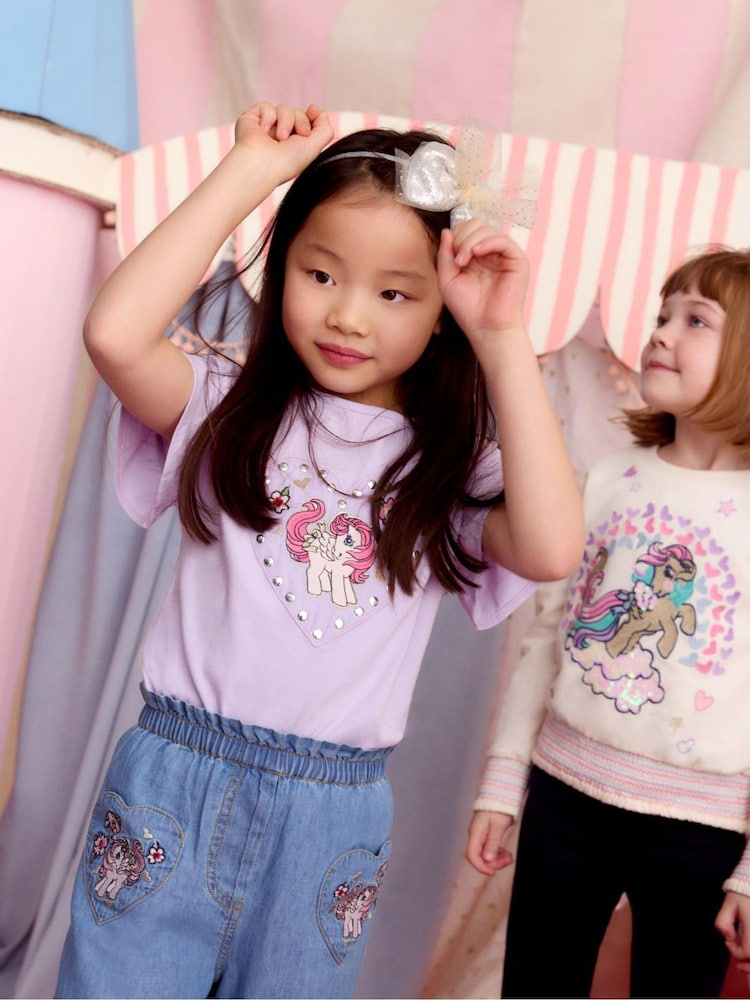 Monsoon Blue My Little Pony Chambray Trousers - Image 2 of 5