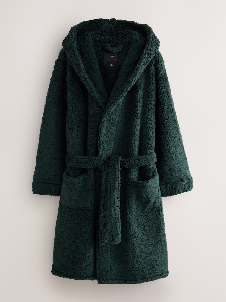 Green Borg Dressing Gown - Image 1 of 3 Green Borg Dressing Gown - Image 1 of 3