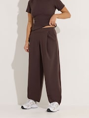 PixieGirl Petite Brown Barrel Trousers - Image 2 of 5