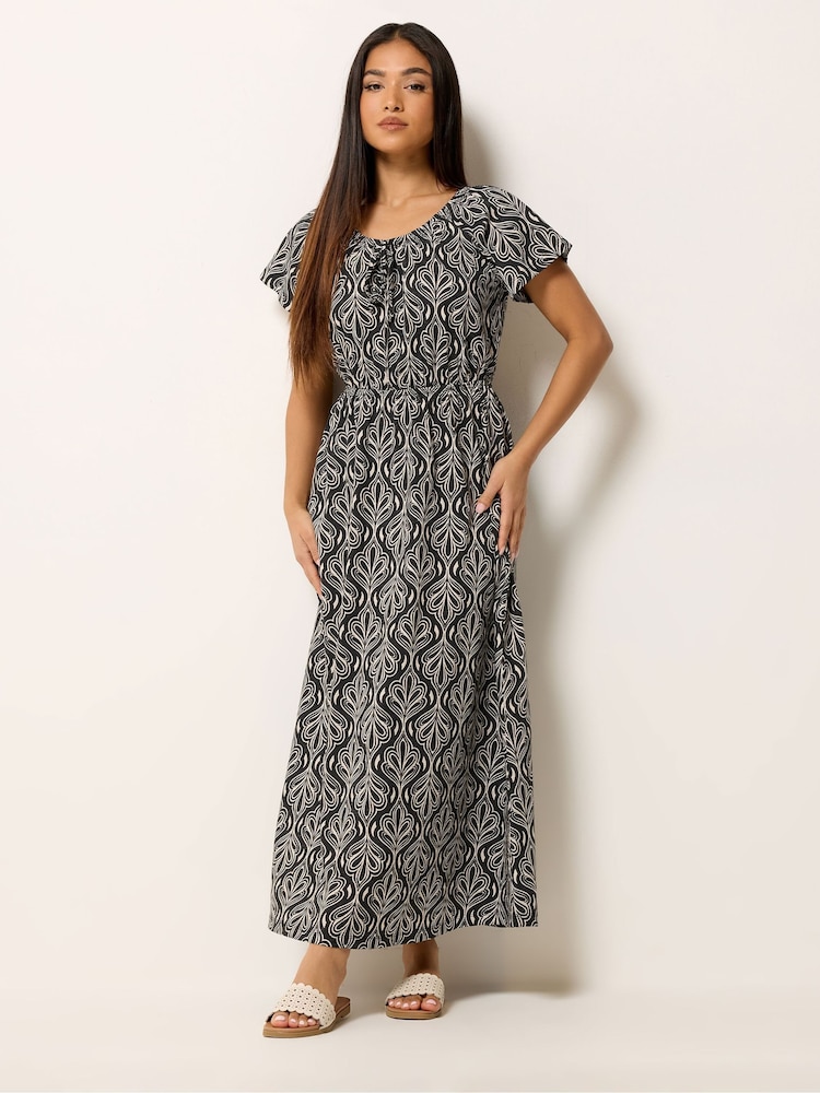 Черный - M&Co Petite Maxi Boho Dress - Изображение 2 5