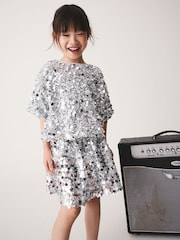 Silver Sequin Blouse (3-16yrs) - Image 1 of 9