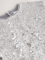Silver Sequin Blouse (3-16yrs) - Image 9 of 9