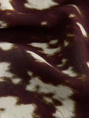 Chocolate Brown Animal Long Sleeved Cape Top - Image 3 of 3