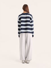 4th & Reckless Blue Shayla Striped Long Sleeve T-shirt - Image 2 of 5